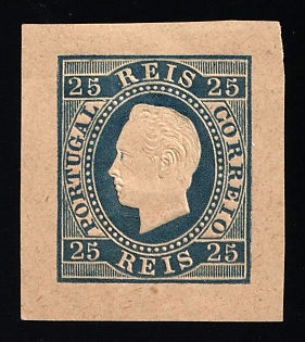 1870 25r Portugal, Proof, Imperforate