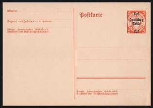 1939 Third Reich, Germany, 5pf Postal Stationery Postcard
