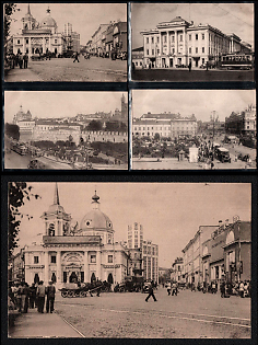 1st Model Type-Lithography of Gosizdat, Moscow, Soviet Union, Group of Picture Postcards