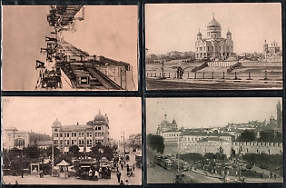 1931 1st Model Type-Lithography of Gosizdat, Moscow, Soviet Union, Group of Picture Postcards