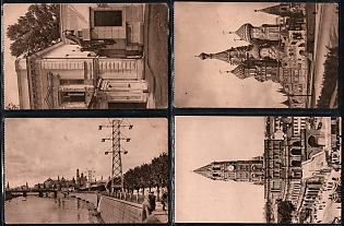 1926 Moscow Municipal Economy Publishing, Soviet Union, Group of Picture Postcards