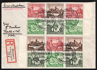 1940 (18 Jun) Third Reich, Germany, Registered Cover from Munich to Reit im Winkl, franked with Se-tenants, with registration label, Special Cancellations