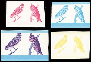 1985 2d Federation of Saint Kitts and Nevis, Trial Color Proof, Imperforate
