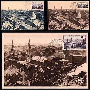 1951 (22 Dec) French Republic, 'The Pic du Midi de Bigorre Observatory', Commemorative First Day Picture Postcards Collection franked with 40f tied by 'Premier Jour Bagneres De Bigorre' Cancellation, Thematic Group
