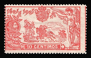 1905 10c Spain, SHIFTED perforation