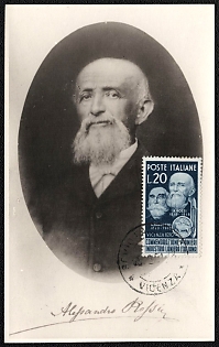 1951 (15 Feb) Italian Republic, 'Alessandro Rossi', Commemorative Picture Postard franked with 20l