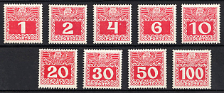 1908-13 Austria, Postage Due Stamps