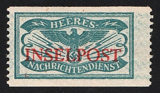 1944 'INSELPOST', WWII Military Telegraph Stamps, Army Intelligence Service, Field Post, Nazi Germany