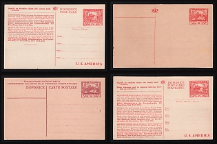 1919 Czechoslovak Republic, 'American Relief Administration for Czechoslovakia' Postal Stationary Postcards franked with 10 and 20h, Thematic Group, Mint