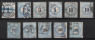 1878 Switzerland, Complete Set