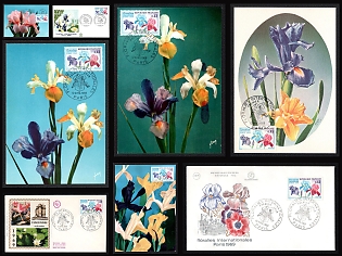 1969 (23 Apr) French Republic, 'International Floralies of Paris. Iris and Vincennes Flora', First Day Covers and Picture Postcards tied by 'Premier Jour Paris' Commemorative Cancellation, Small Thematic Collection