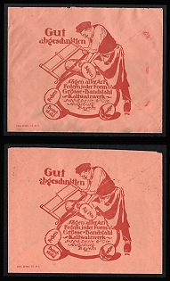 1915 Kingdom of Bavaria (Germany), 'J. N. Eberle and Co. Augsburg' Illustrated Commercial Covers franked with 10pf, tied by 'Augsburg' Cancellations, Thematic Group