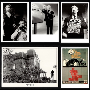 1999 (28 May) Italian Republic, 'Centenary of Alfred Hitchcock and Masterpieces of Cinema' Picture Postcards franked with 450l, tied by 'Roma Centro C.P. Cento Anni Di Hitchcock' Commemorative Cancellations, Small Thematic Collection