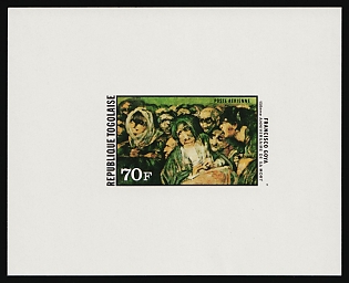 1978 70fr 'Witches' Sabbath' by Francisco de Goya, Togolese Republic, Proof Sheetlet