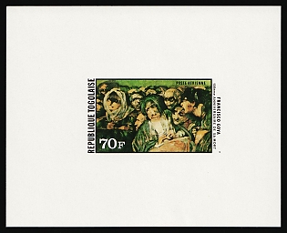 1978 70fr 'Witches' Sabbath' by Francisco de Goya, Togolese Republic, Proof Sheetlet