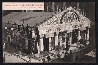Kingdom of the Netherlands, 'Greetings from the Haarlem Fair: Alberts Freres Speaking Bioscope' Picture Postcard, Mint