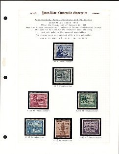 1945 Franzensbad U.S. Army Overprints, American Zone of Occupation, Germany, Cinderella