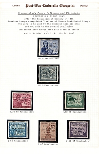 1945 Franzensbad U.S. Army Overprints, American Zone of Occupation, Germany, Cinderella