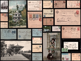 1888 - 1930 Russian Empire, Russia, Odessa Postal History and Picture Postcards Collection