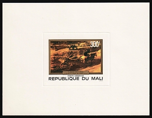 1978 300fr 'The Return from the Fields (Detail)' by Peter Paul Rubens, The 400th Birth Anniversary of Rubens, Republic of Mali, Airmail, Proof Sunken Sheetlet