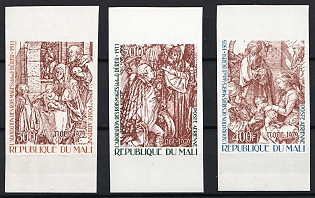 1979 Christmas, Albrecht Durer, Republic of Mali, Airmail, Complete Set, Marginal Imperforate Variety