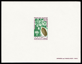 1965 3fr Native Fruits: African baobab (Adansonia digitata), Islamic Republic of Mauritania, Epreuve de Luxe, Deluxe Proof Sheetlet