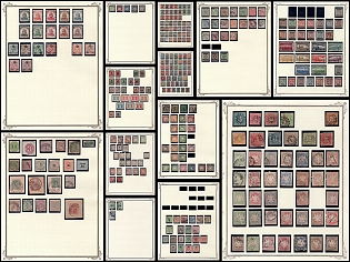 1868-74 German States, Germany, Collection of Complete Set and Single Stamps