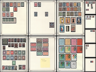 Latvia, Civil War, Occupations, Non Postal, Collection of Different Issues, Complete Sets and Single Stamps