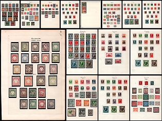 1888 - 1920 Bavaria, German States, Germany, Collection of Complete Sets and Single Stamps