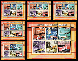 2008 Bridges from All Over the World, Democratic Republic of Sao Tome and Principe, Complete Sheets