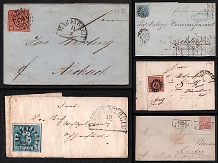 1861 - 1869 German States, Germany, Small Collection of Covers
