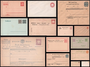 German States, Germany, Small Collection of Postal Stationery Covers and Postcards