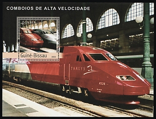 2003 High-speed Trains, Republic of Guinea-Bissau, Souvenir Sheet