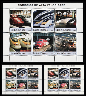 2003 High-Speed Trains, Republic of Guinea-Bissau, Souvenir Sheets