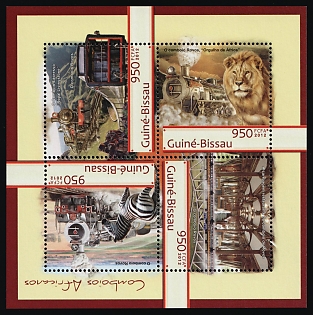 2012 South African Railway Company Rovos Rail, Republic of Guinea-Bissau, Souvenir Sheet, Complete Set