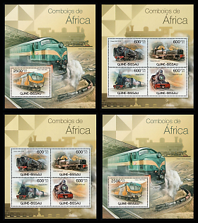 2012 African Locomotives, Republic of Guinea-Bissau, Souvenir Sheets