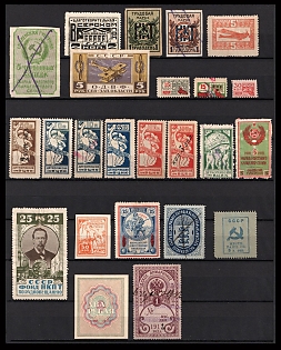 1922 - 28 Soviet Union, Revenue and Charity Issues, Collection of Different Issues, Complete Sets and Single Stamps