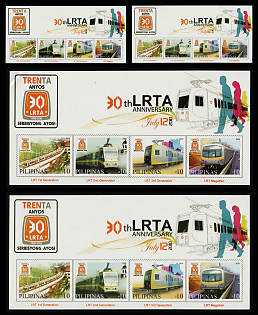 2010 30 Years of the Light Rail Transit Authority of Manila, Republic of the Philippines, Souvenir Sheets