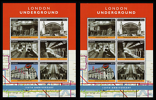 2013 London Underground, Republic of Ghana, Souvenir Sheets