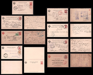 1889-1890 Small Collection of Open Letters, Postal Stationery