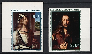 1971 Albrecht Durer, Republic of Dahomey (Benin), Airmail, Corner Margins Imperforate Variety