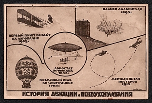 History of Aviation and Aeronautics, Soviet Union, USSR, Russia, Picture Postcard