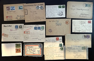 1916-45 German States, Weimar Republic, Third Reich, Germany, Collection of Covers and Postcards