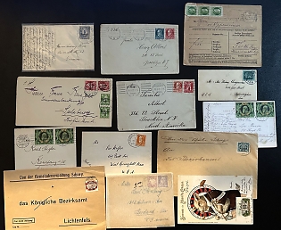 1919-21 German States, Weimar Republic, Germany, Collection of Covers and Postcards