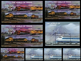 1999 Locomotives of the World, Grenada, Souvenir Sheets