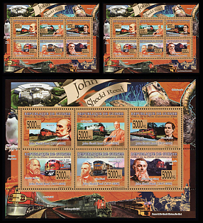 2008 Death of John Shedd Reed, Republic of Guinea, Souvenir Sheets