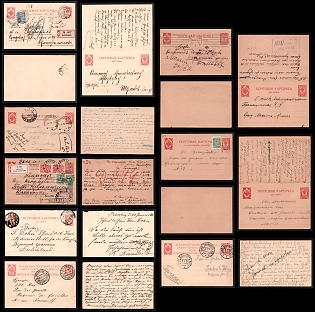 1909 Small Collection of Open Letters, Postal Stationery