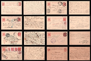 1909 - 1917 Small Collection of Open Letters, Postal Stationery
