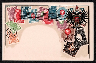 Coat of Arms Stamps Embossed Postcard by Ottamar Zieher