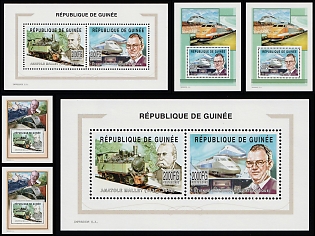 2002 History of French Railways, Republic of Guinea, Souvenir Sheets